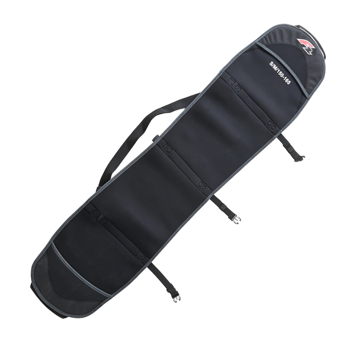 F2 Snowboard Tasche Neopren Cover S/M Sondermodell 150-165cm Schwarz