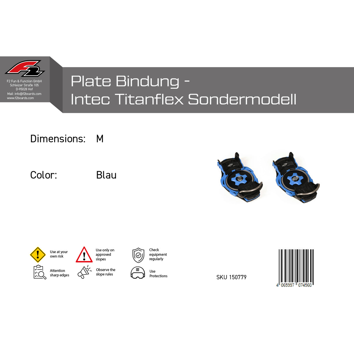 F2 Snowboard Plate Bindungen - Sale - Verschiedene Modelle wählbar