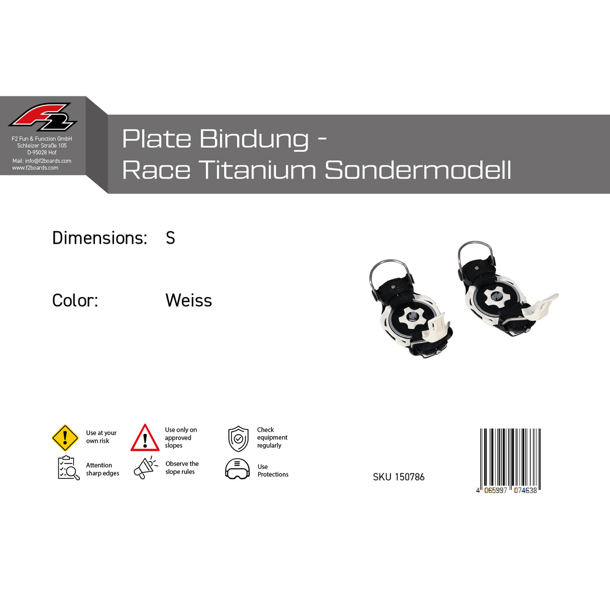 F2 Snowboard Plate Bindungen - Sale - Verschiedene Modelle wählbar