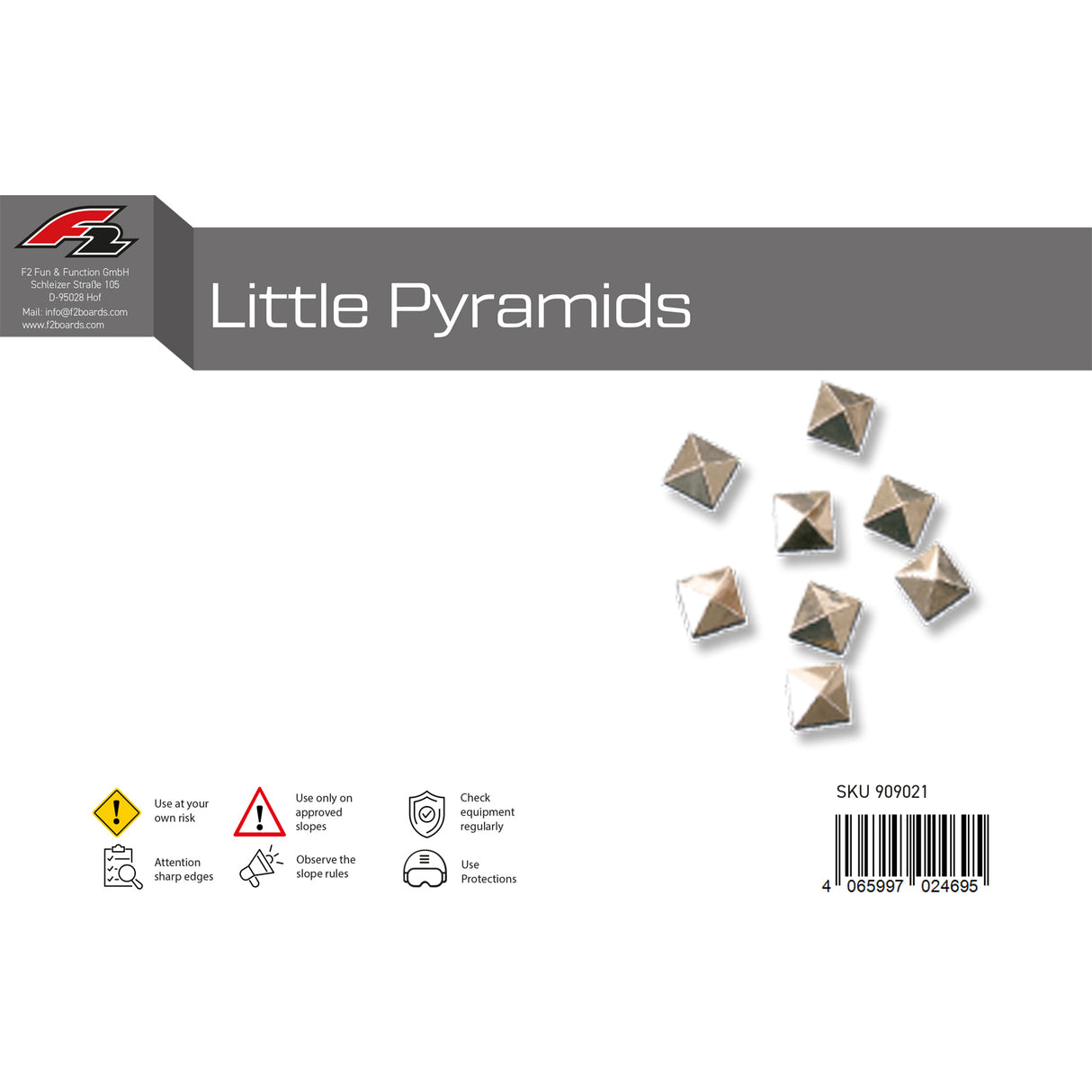 F2 Snowboard Pads Little Pyramids