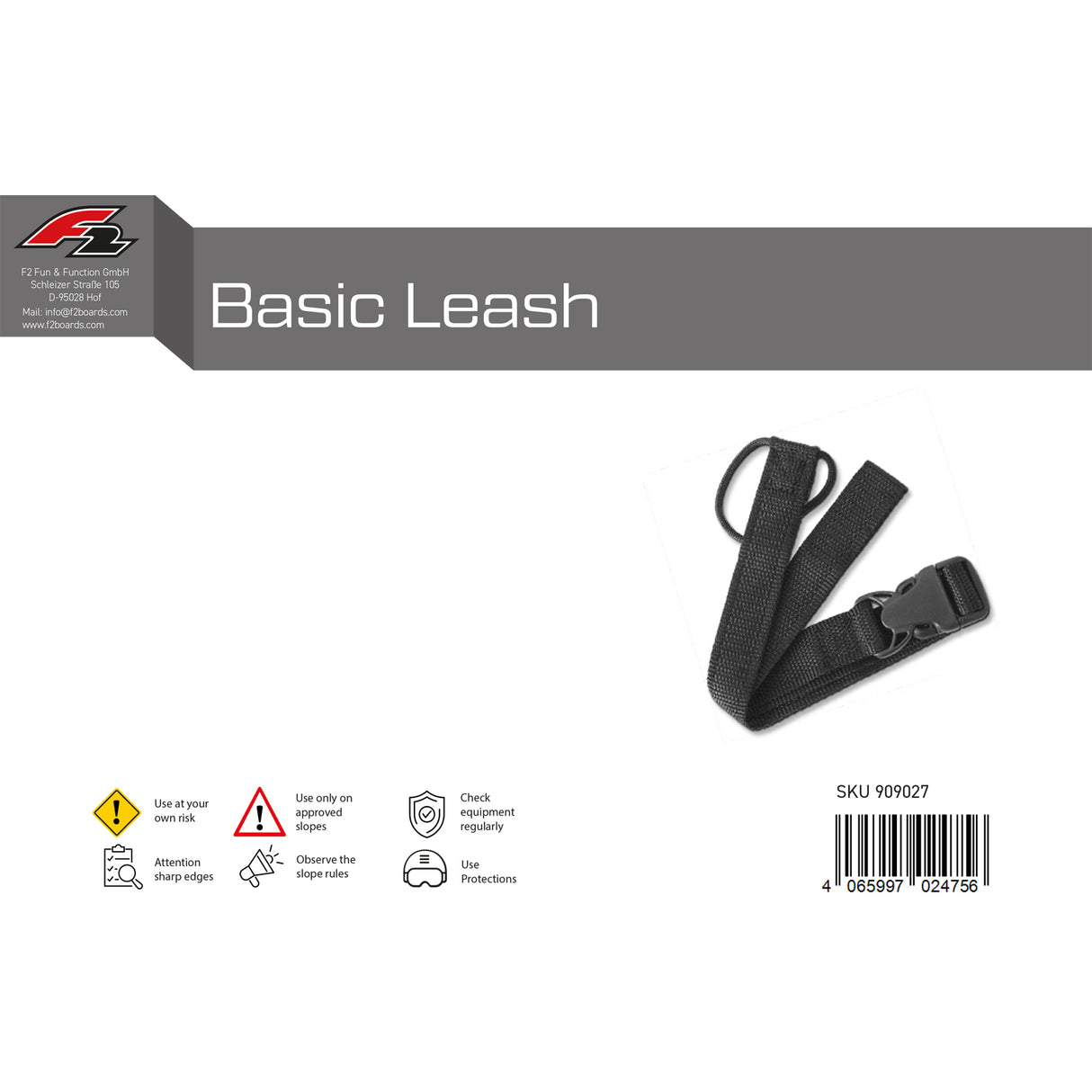 F2 Snowboard Tool Basic Leash