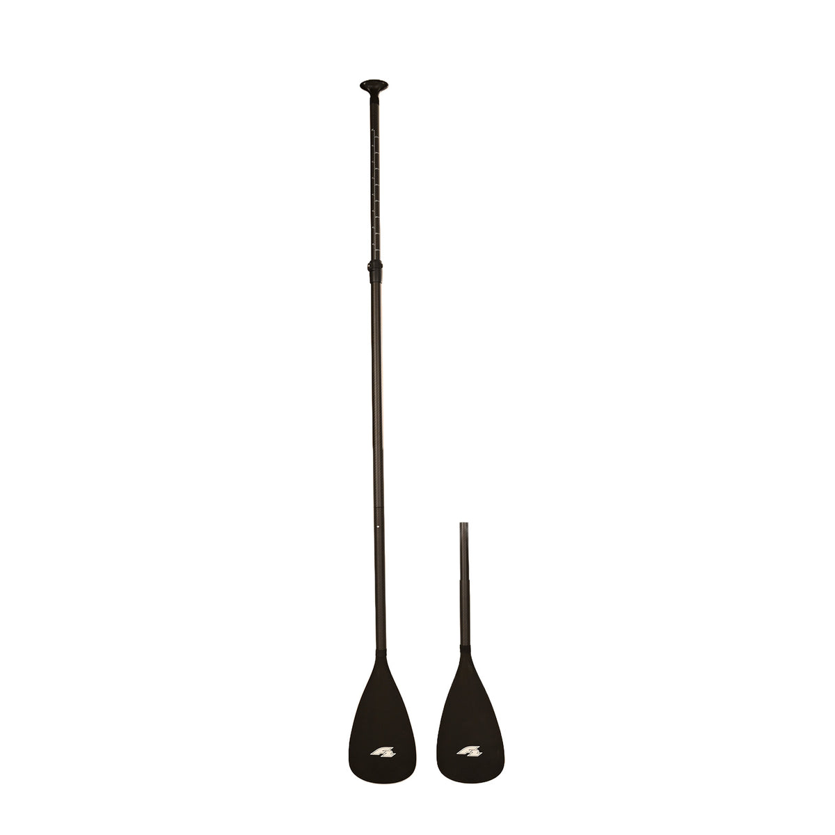 F2 SUP Paddel Kajak Carbon 4 teilig Schwarz