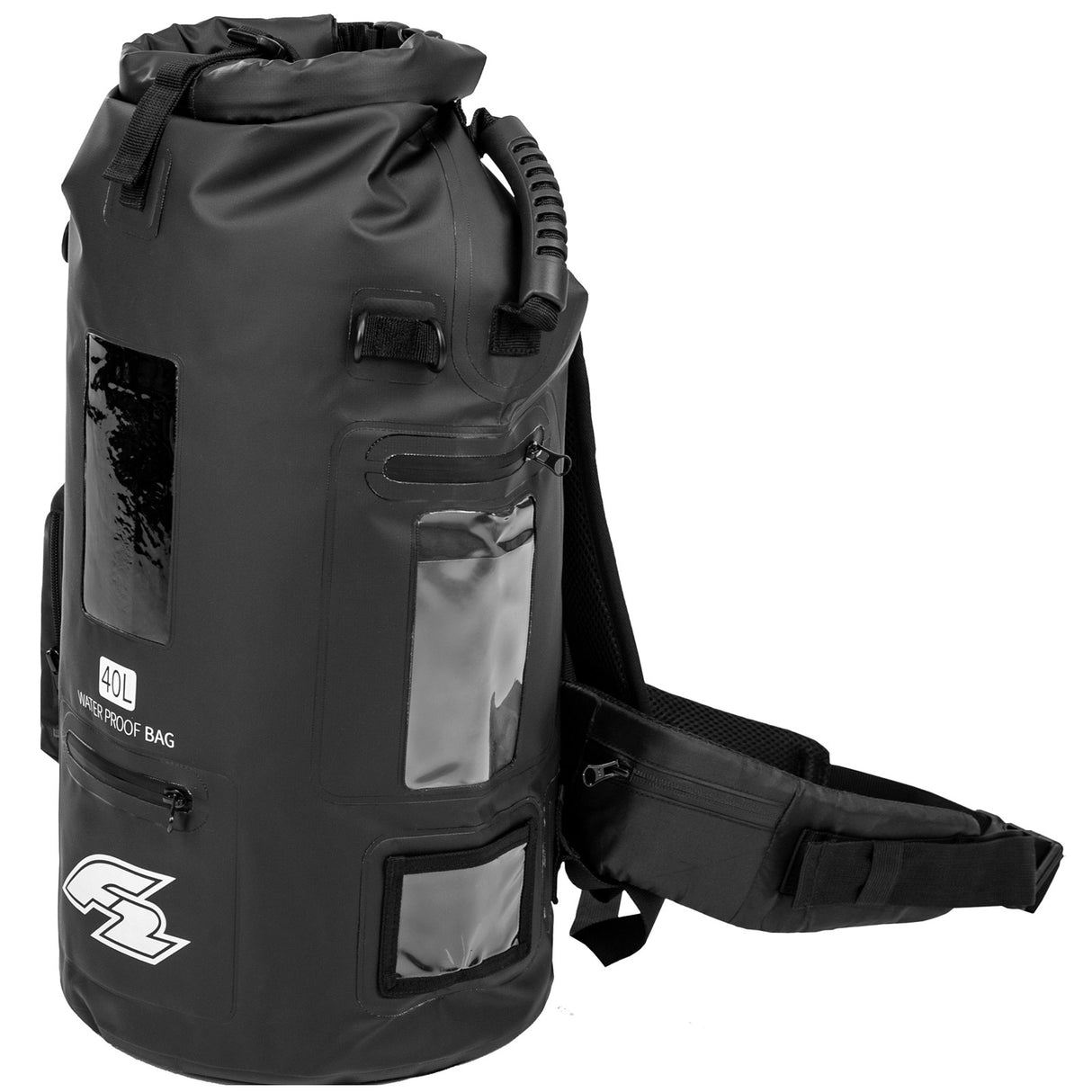 F2 Tasche Aqua - Bag 40L Schwarz/Blau Farbe wählbar