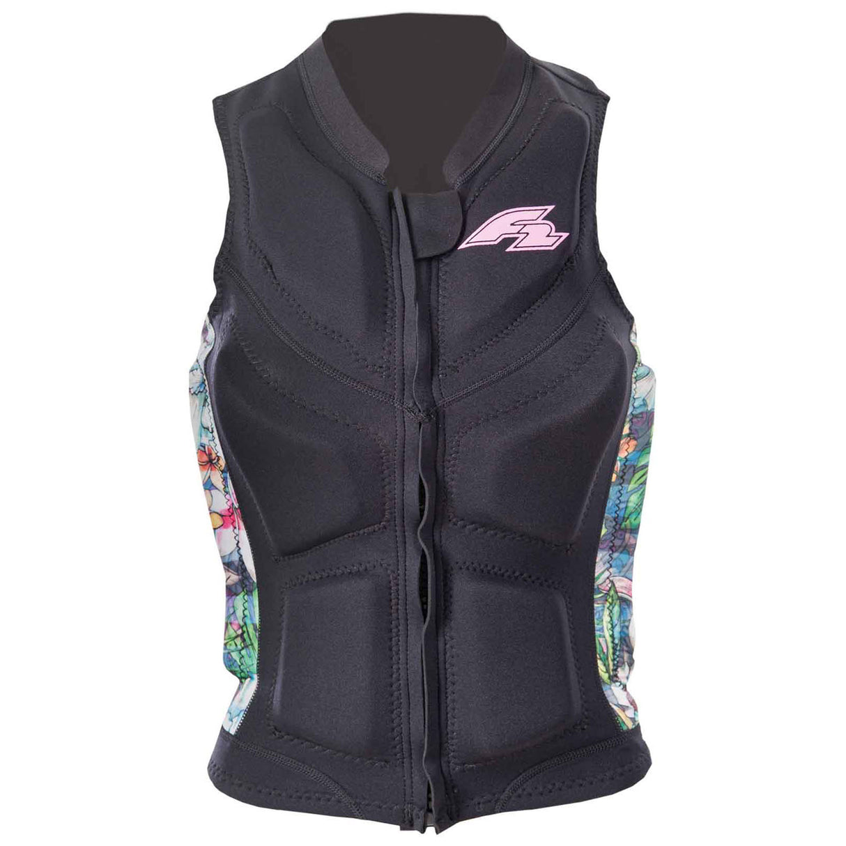 F2 Damen Prallschutz Weste Wake & Sup Weste S-XXL Größe wählbar Schwarz