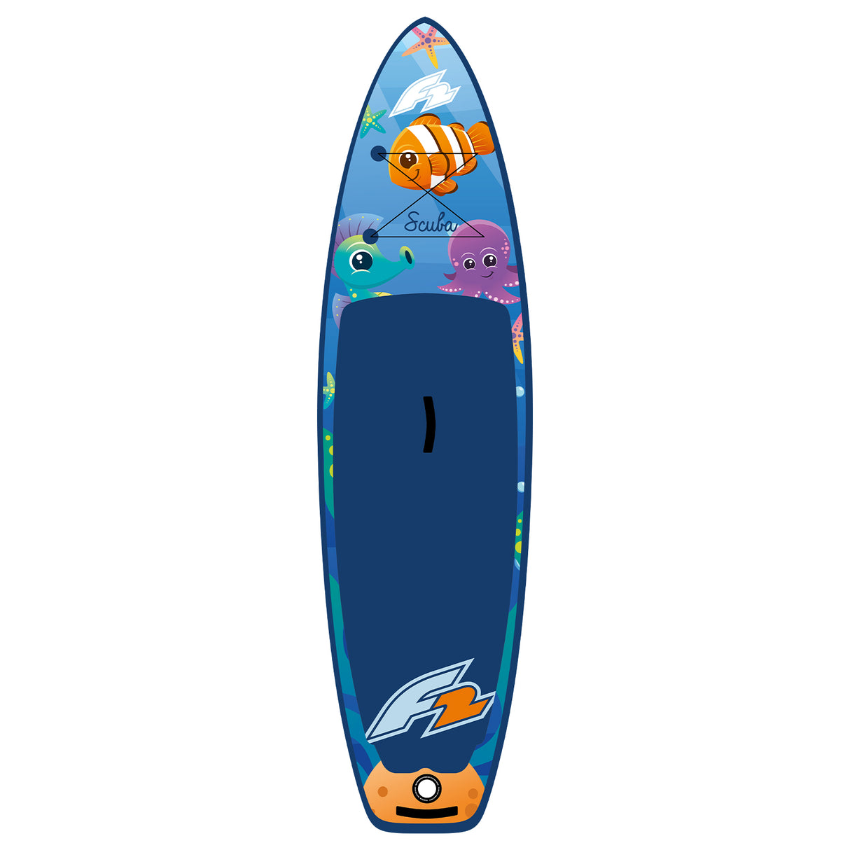 F2 SUP Stand Up Paddle Board Scuba Youth Board Only Blau Größe wählbar
