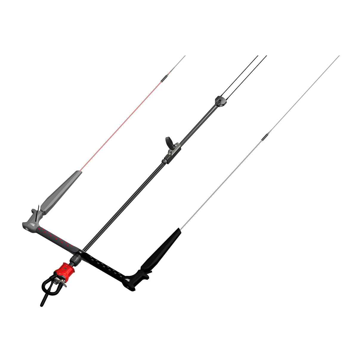 F2 Control Bar Pro - 4 Line Kite Bar 46cm/52cm wählbar Schwarz