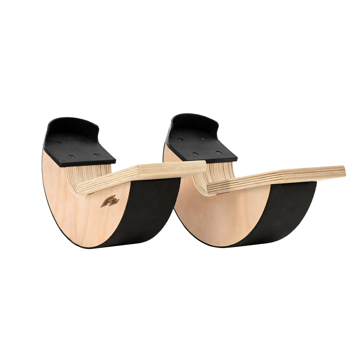 F2 Balance Board Stretch Boards Holz 33cm Natur/Schwarz
