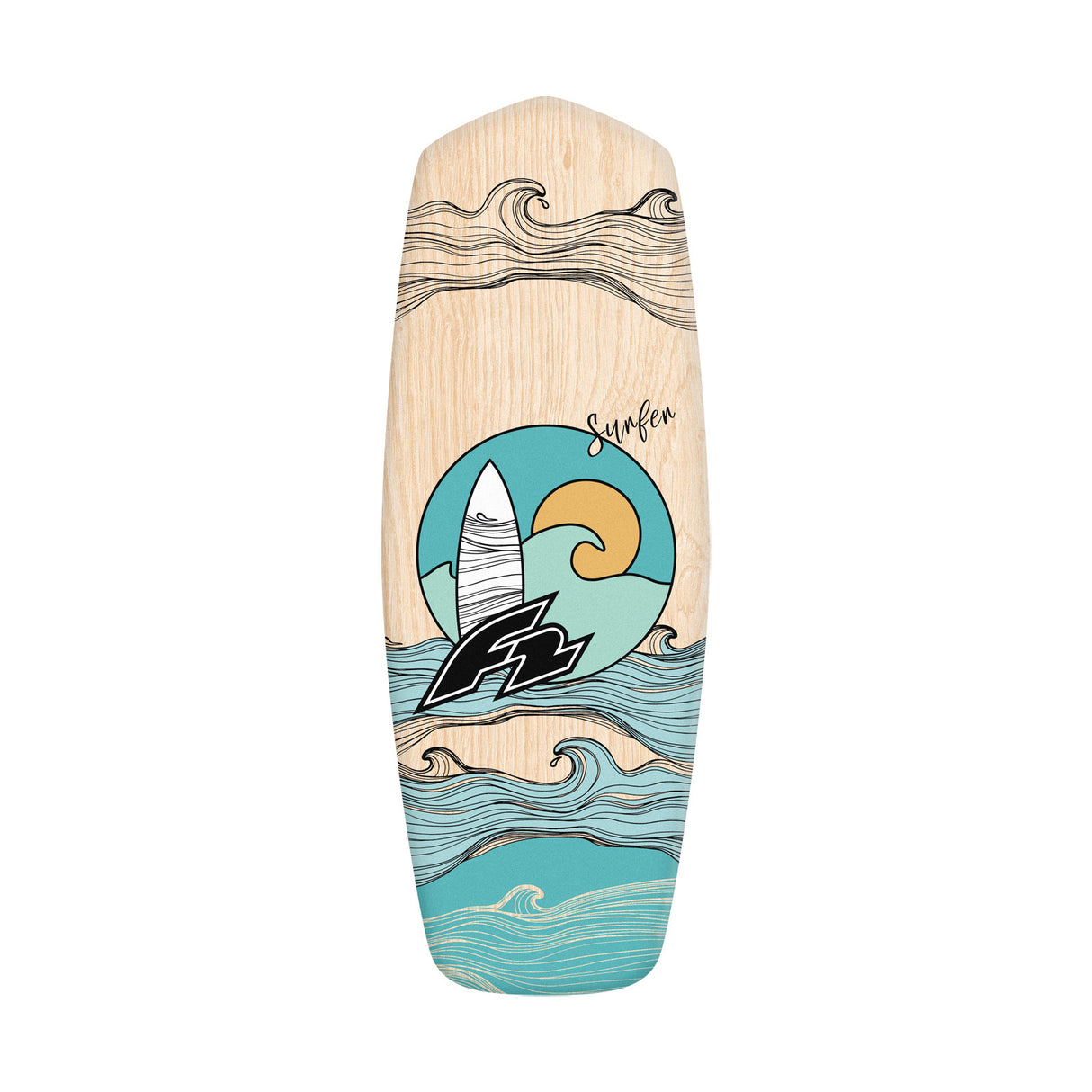 F2 Set Balance Board Tompstone 74x27cm mit Korkrolle