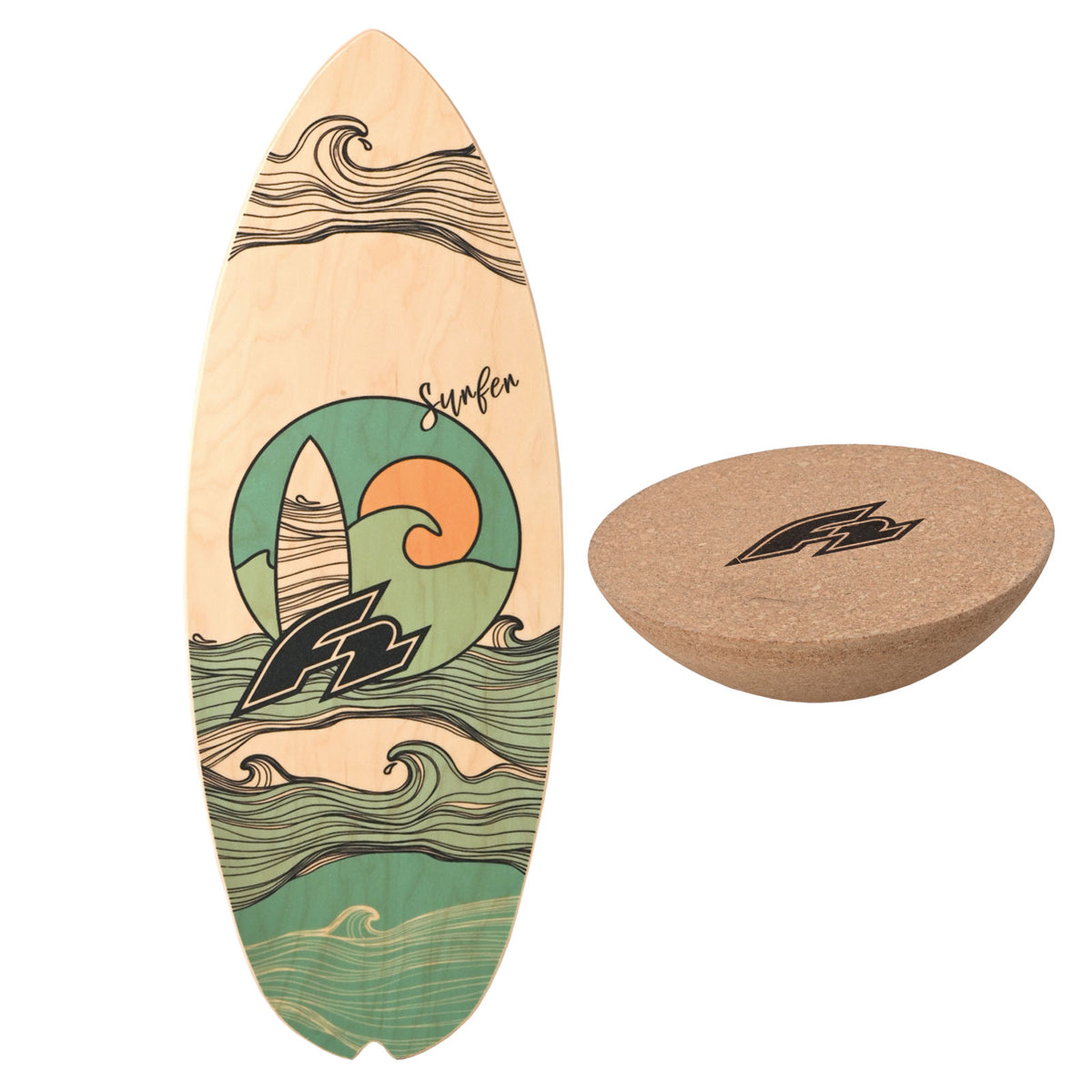 F2 Balance Board Set mit Halbkugel Komplettset Modell wählbar