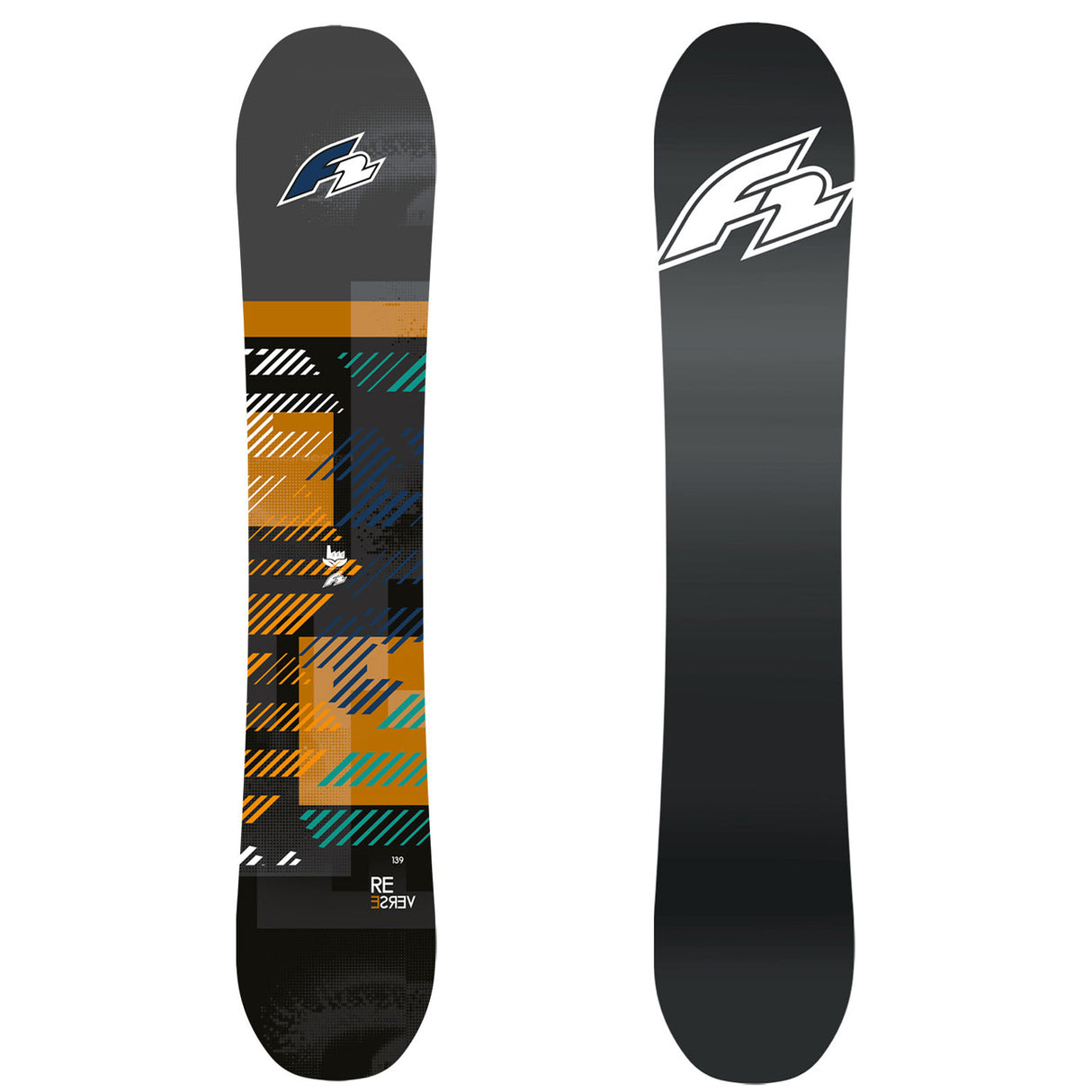 F2 Set Snowboard Reverse Orange mit Bindung Sonic Pro Größen wählbar