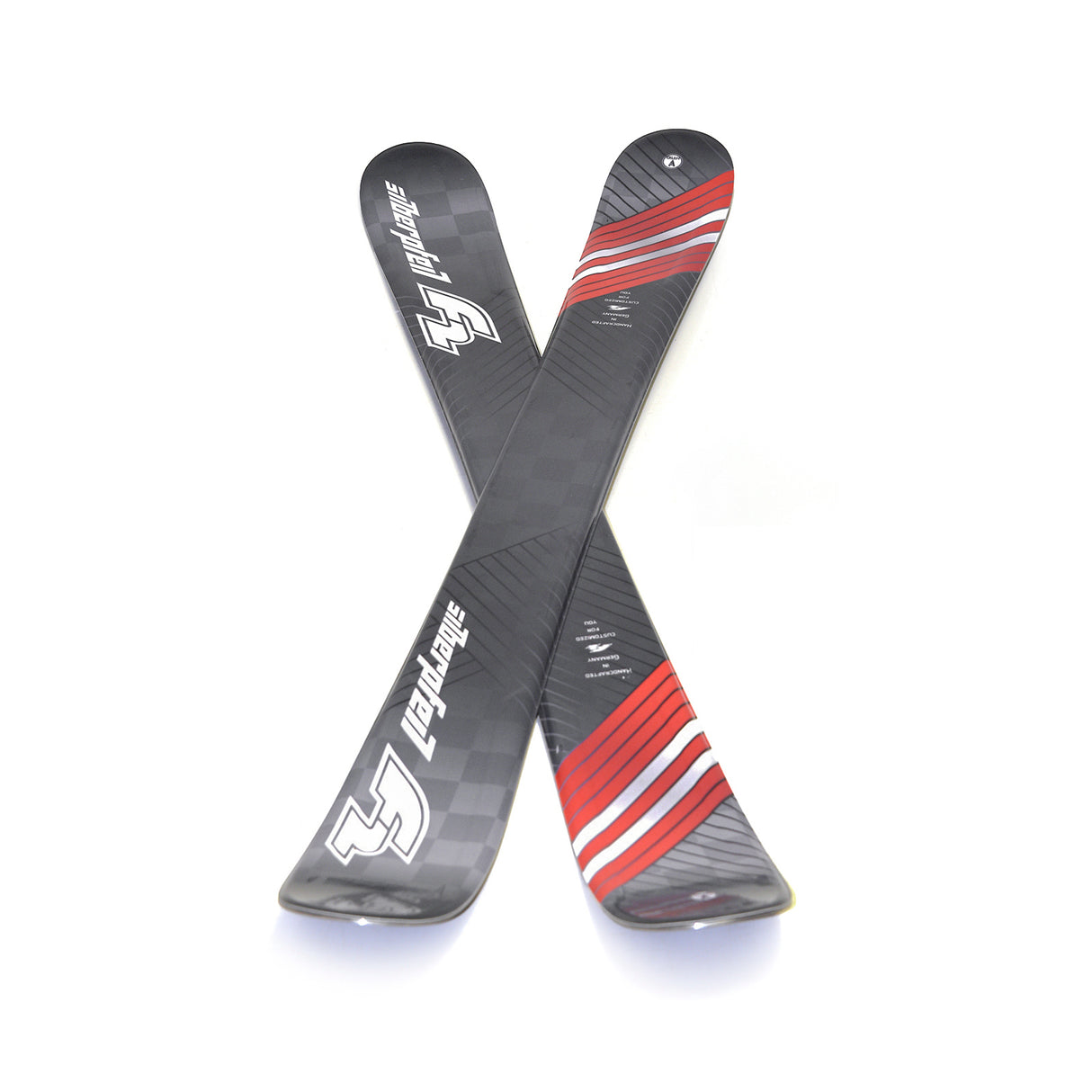 F2 Snowblades Silberpfeil 99cm Set mit Bügelbindung Fun Ski Kurzski