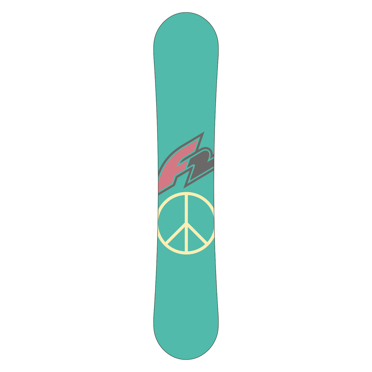 F2 Set Snowboard Junior Freedom Girl Mint 130cm + Pipe Bindung M