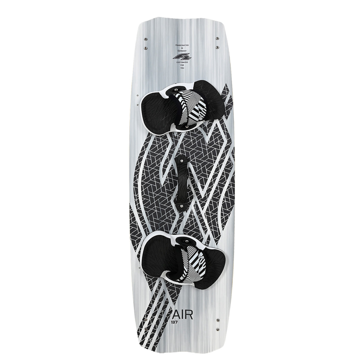 F2 Set Kiteboard Air White Icon 142cm + Bindung S/M + GFK/Slider Finnen