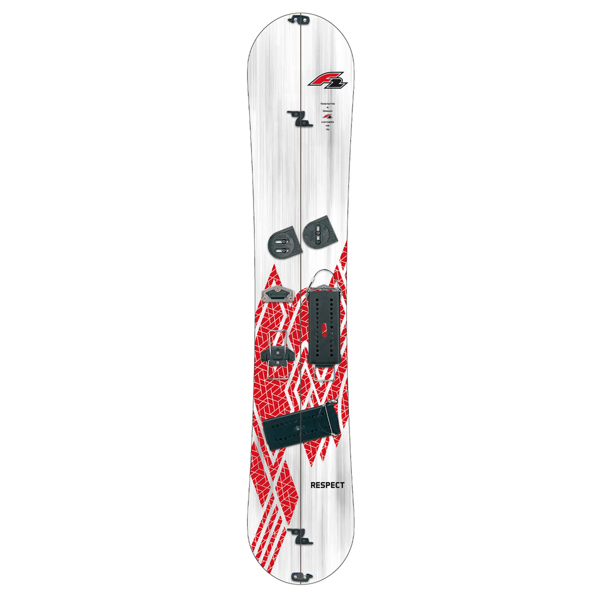 F2 Snowboard Respect + Voile & Skins 168cm Splitboard Weiss – Sale