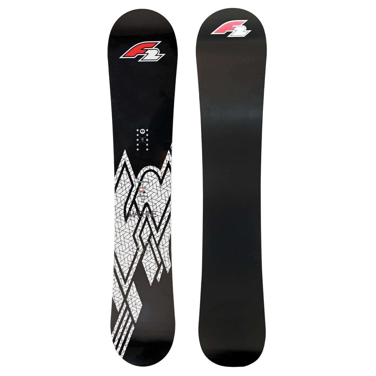 F2 Snowboard Rental Machine Schwarz - Größe wählbar