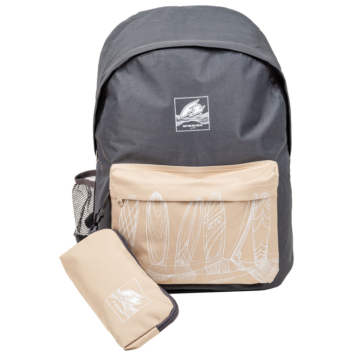 F2 Rucksack Trail Tasche 22 L Grau/Beige