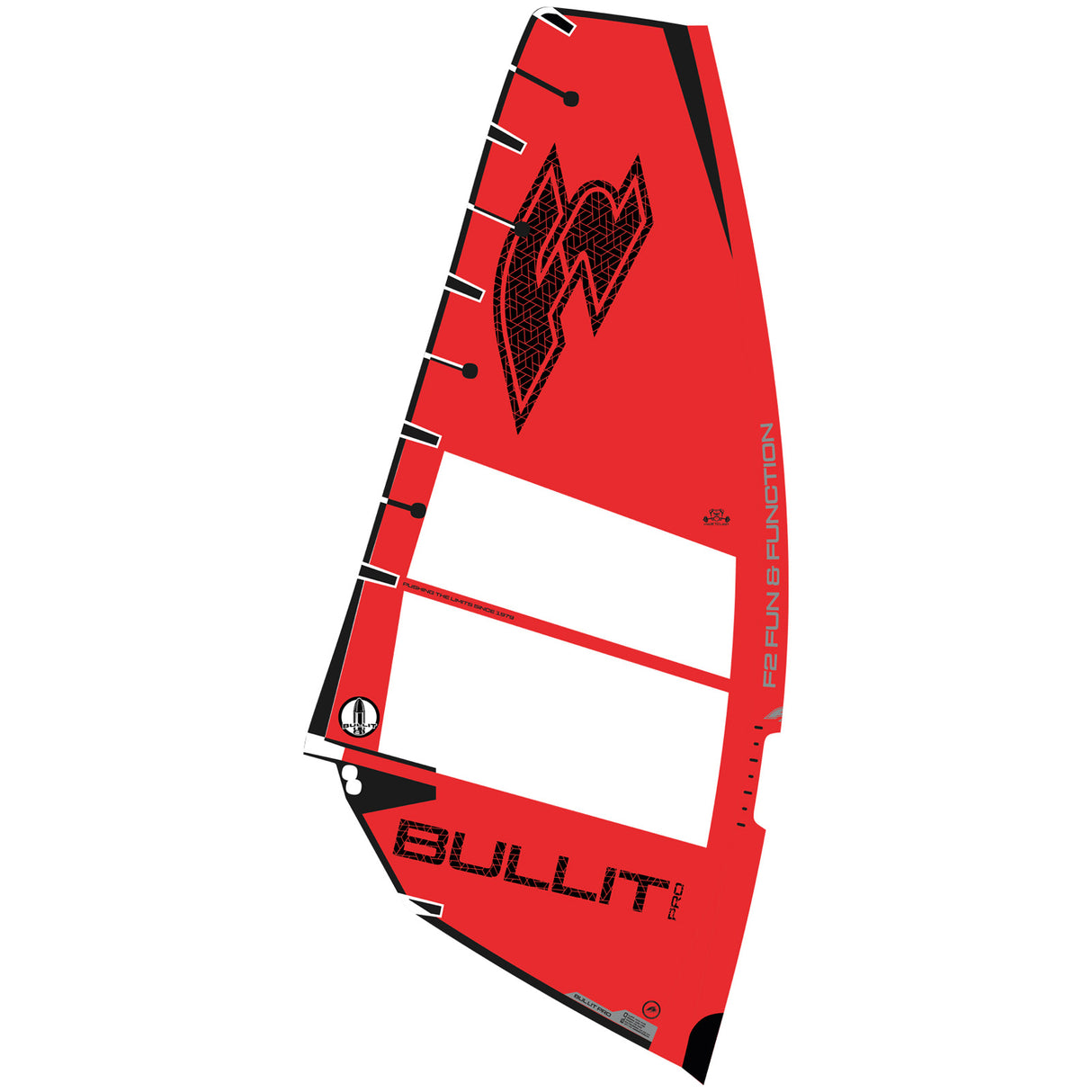 F2 Windsurf Segel Bullit Pro 6-8qm Größe wählbar Rot