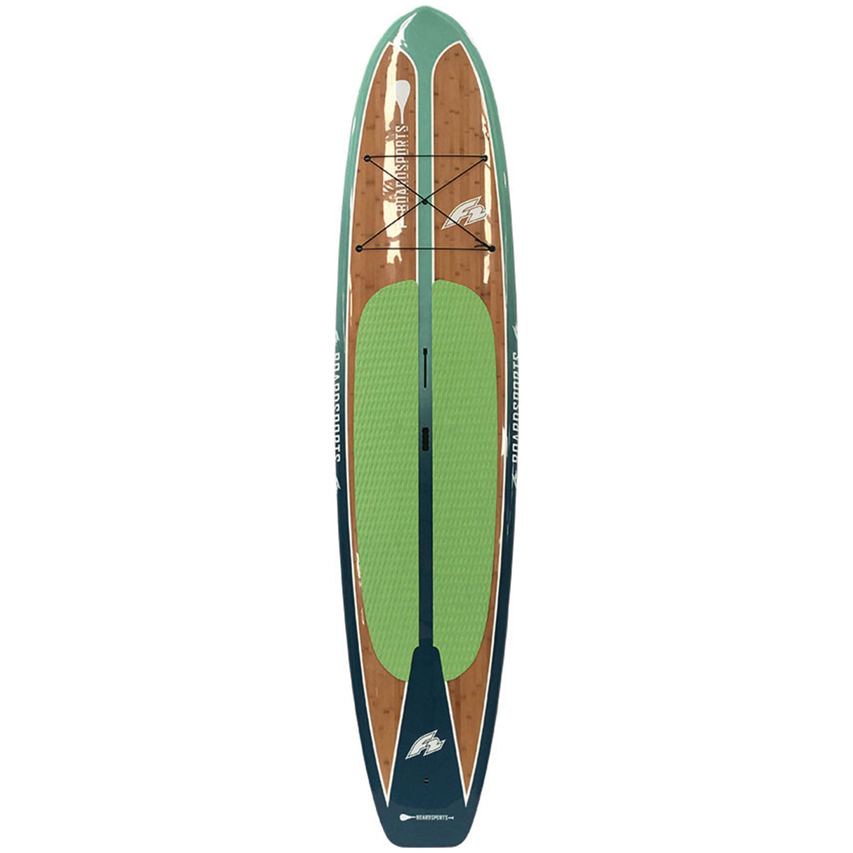 F2 Hard SUP Ride Pro Bamboo 10'4"/11'4" wählbar Türkis
