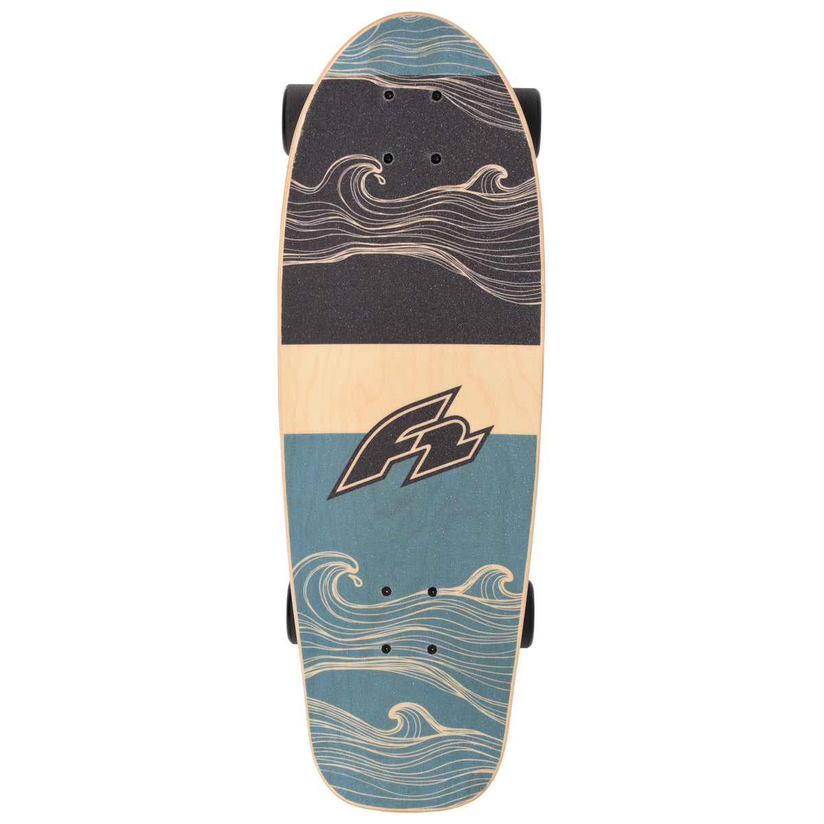 F2 Komplett Board Carving Board Skateboard Skate 9,0"/9,25" wählbar Blau