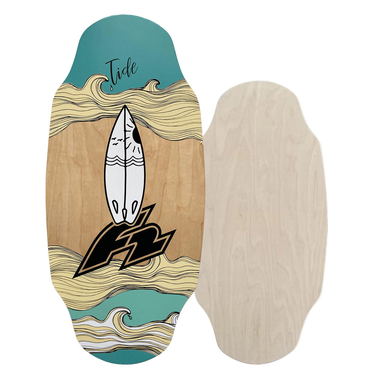 F2 Skim Board Wood Tide/Wood Shore - Modell wählbar