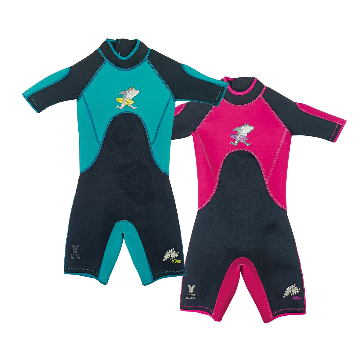 F2 Junior Neopren Anzug Shark Shorty 3,5mm Kurz - Größe/Farbe wählbar
