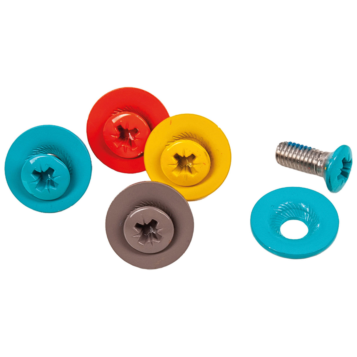 F2 Snowboard Zubehör Screw Set - 16-teilig Schrauben Set Bunt