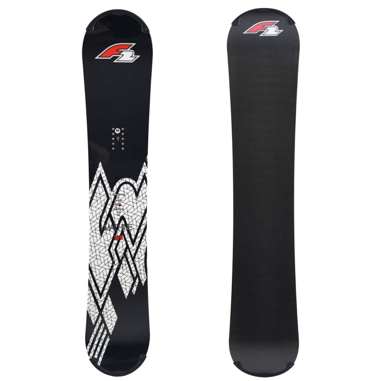 F2 Snowboard Rental Machine mit Protector Größe wählbar Schwarz