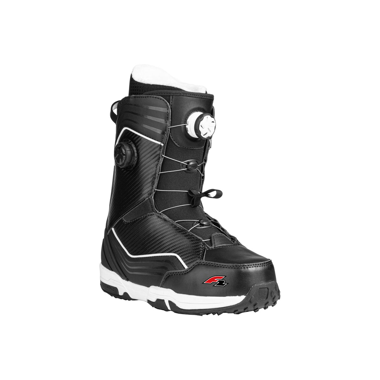 F2 Herren Snowboard Softboots Team Double Atop Größe wählbar Schwarz