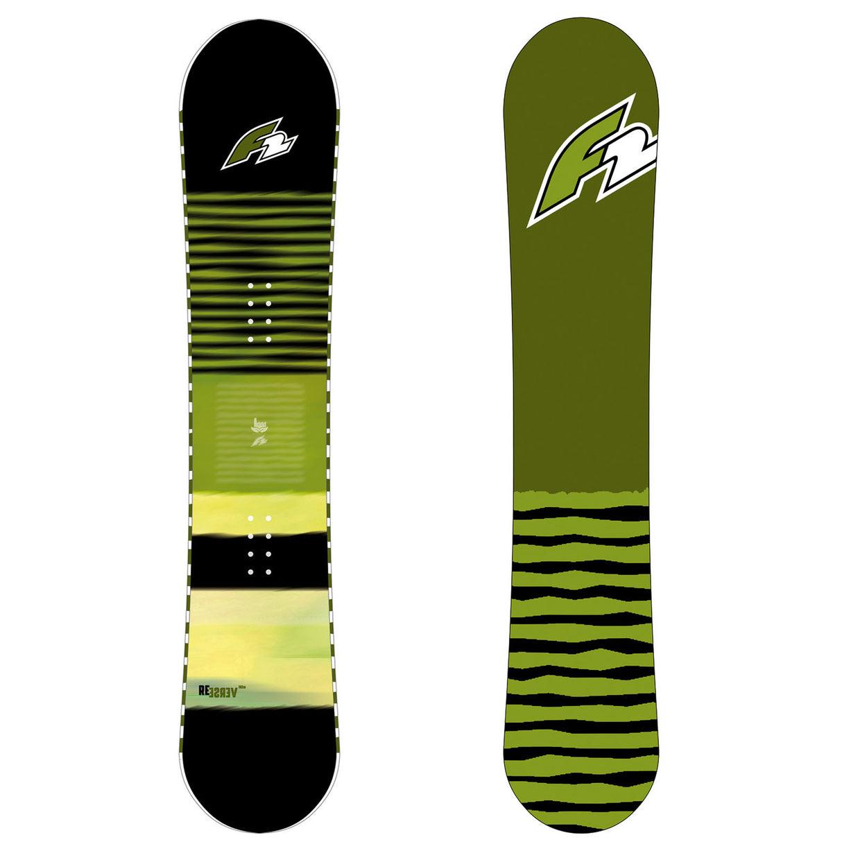 F2 Snowboard Reverse Freeride/Freestyle Größe wählbar Lime 2025