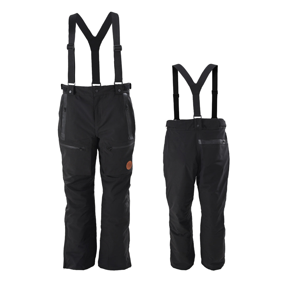 F2 Snowboard/Ski Träger Hose Storm XS-XXL Größe wählbar Schwarz