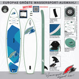 F2 SUP Stand Up Paddle Board Pure - Größe/Farbe/Zubehör wählbar