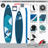 F2 SUP Stand Up Paddle Board Pure - Größe/Farbe/Zubehör wählbar