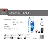 F2 Stand Up Paddling Board Prime SUP Stand Up Paddle 10,5' Weiß - Leichte Fehler