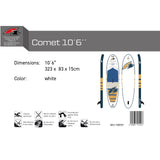 F2 SUP Stand Up Paddle Board Comet - Board only Weiss - Größe wählbar
