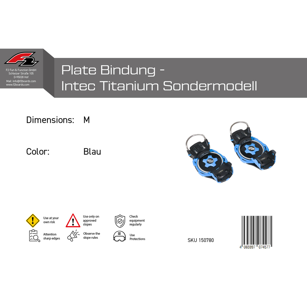 F2 Snowboard Plate Bindungen - Sale - Verschiedene Modelle wählbar