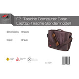 F2  Tasche Computer Case - Laptop Tasche Sondermodell One Size Braun
