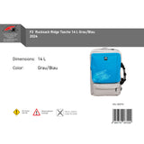 F2  Rucksack Ridge Tasche 14 L Grau/Blau