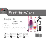 F2 SUP Stand Up Paddle Board Surf the Wave Ltd. Edition Größe wählbar Pink