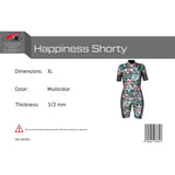 F2 Damen Neopren Anzug Happiness Shorty 3/2 mm Größe wählbar Multicolor