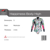F2 Damen Neopren Anzug Happiness Body High 2 mm Größe wählbar Multicolor