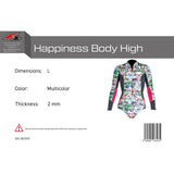 F2 Damen Neopren Anzug Happiness Body High 2 mm Größe wählbar Multicolor