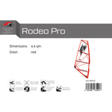 F2 Windsurf Segel Rodeo Pro 3,6-5,6qm Größe wählbar Rot