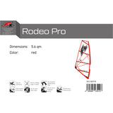 F2 Windsurf Segel Rodeo Pro 3,6-5,6qm Größe wählbar Rot