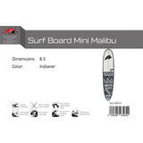 F2   Wellenreiter Surf Board Mini Malibu  8,3 Indianer
