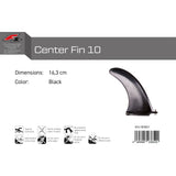 F2   Finne Center Fin 10" US Box mit Schraube und Mutter 16,3 cm Schwarz
