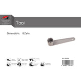 F2 Tool 8 Zahn SUP Wassersport Werkzeug Grau