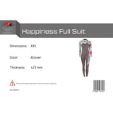 F2 Damen Neopren Anzug Happiness Full Suit 2,5mm XXS-XL Größe wählbar Multicolor