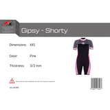 F2 Damen Neopren Anzug Gipsy - Shorty 3/2 mm Farbe/Größe wählbar