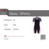F2 Damen Neopren Anzug Gipsy - Shorty 3/2 mm Farbe/Größe wählbar