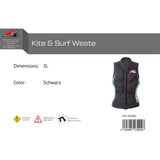F2 Damen Prallschutz Weste Kite & Surf Weste S-XXL Größe wählbar Schwarz